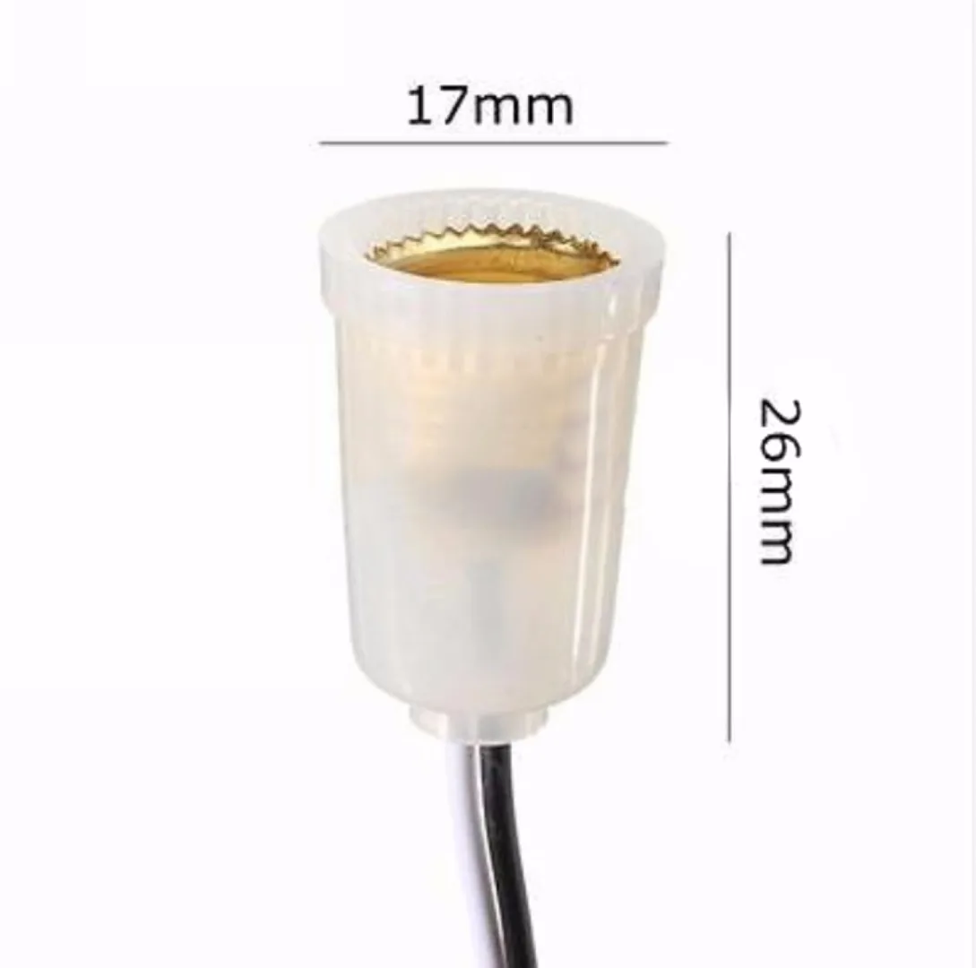 Mayitr E12 Base LED Light Bulb Socket Light Bulb Lamps Holder Base With Wire Connector Lamp Holder Adapter 110-240V