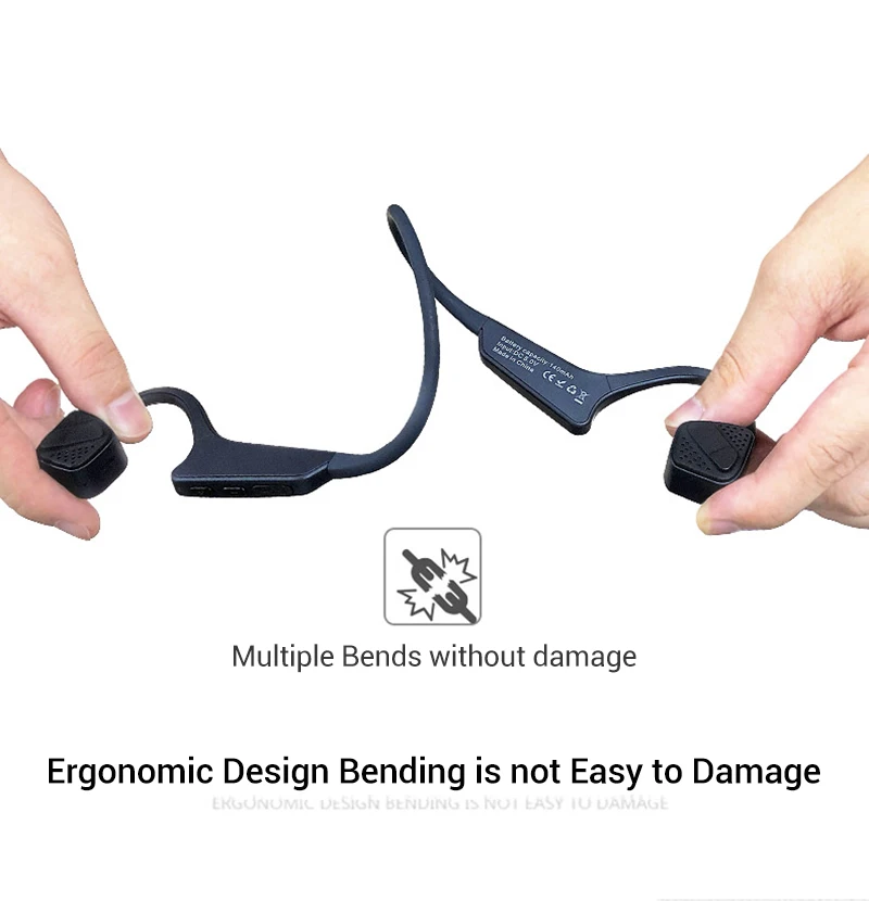 

Wireless Headphones Sports Bluetooth Earphone 5.0 Stereo IPX5 Waterproof Running Headset with Mic