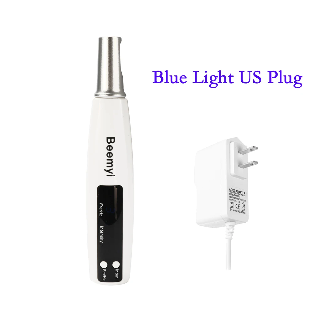 Blue Light US Plug Пикосекундная лазерная ручка синий свет терапия пигмент тату шрам моль веснушки удаление темных инструмент для удаления пятен Лазерная пикосекундная ручка - Цвет: Blue Light US Plug