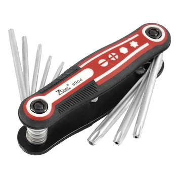 

UXCELL Newest 1 Pcs Repair Tool Folding Hollow End Security Torx Star Key Wrench Set