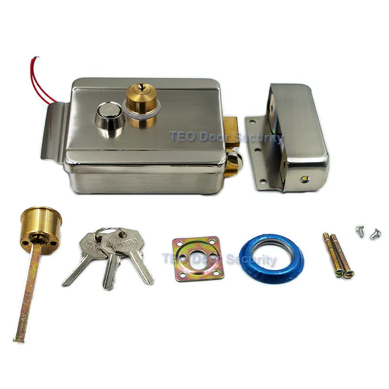 Система безопасности доступа Проводной Электрический дверной замок DC12V мотор замок видеодомофон дверной звонок Система контроля допуска к двери