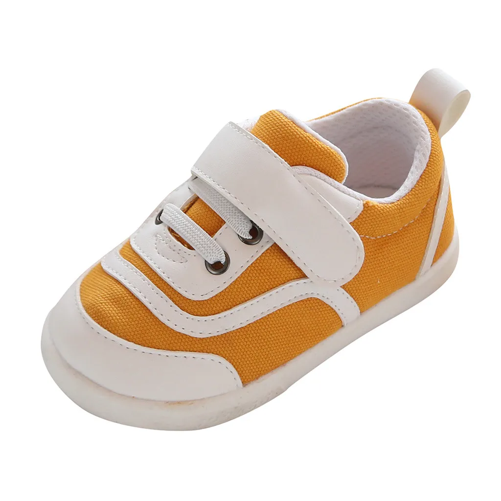 Baby Girl Summer Autumn Shoes Kids Boy Splicing Canvas Cloth First Walkers Anti-slip Soft Sole Toddler Sneakers Prewalkers