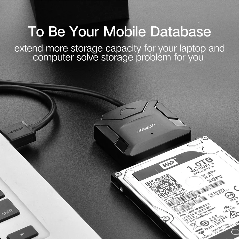 Твердотельный накопитель Ugreen sata usb3.0 3 5 дюйма кабель для передачи данных|ugreen