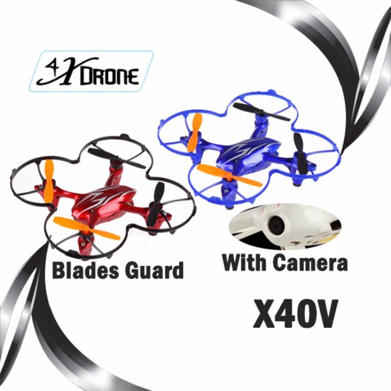 rc Quadcopter with Camera X40V 4CH 2 4G Remote Control Toys for kid RC Helicopter Drone