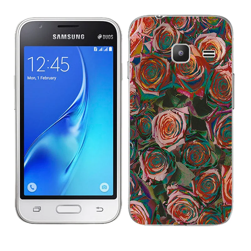 TPU силиконовый чехол для Samsung Galaxy J1 mini необычная Раскрашенная мягкая задняя