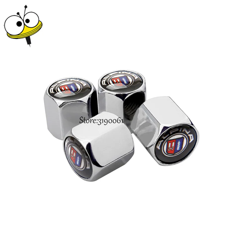 Car Styling Wheel Caps Tire Valve Caps For Alpina Logo For BMW 3 5