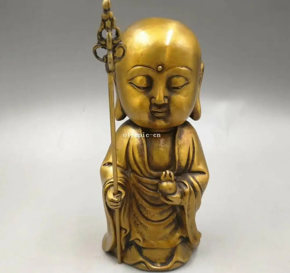 

Медная резная буддистская статуя ksitigarbha 7 дюймов