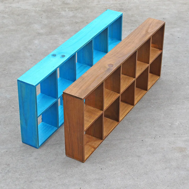 Creative Wooden Holder Wall Hanging Decorative Storage Boxes Wood Racks