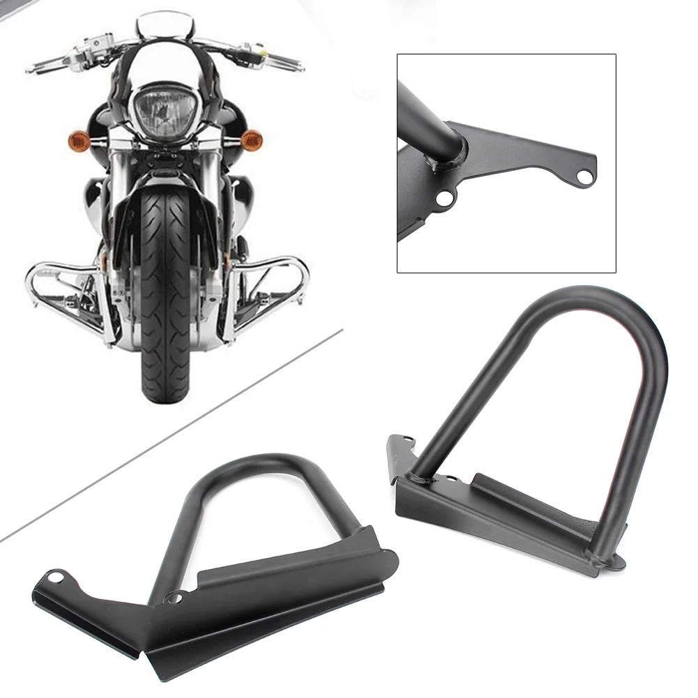 Защита двигателя Motrocycle для Suzuki Boulevard M109R M 109R 2006 07 08 09 10 11 12 13 матовый черный/серебристый