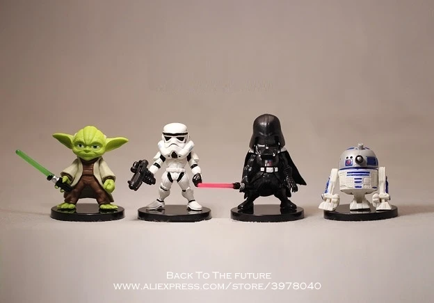Disney Star Wars 4pcs/set 4 6cm Q 