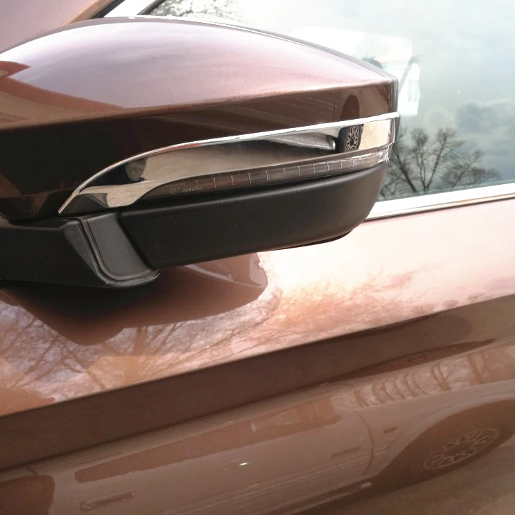 

JY For SKODA KAROQ 2017 2018 Rearview Side Mirror Garnish Cover Trim ABS Car Styling Accessories Decoration