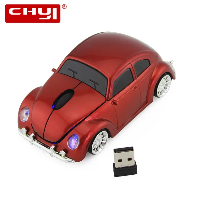 Volkswagen Beetle 3D Mouse 2.4Ghz Car Shape Wireless Optical Mouse With 1000 DPI