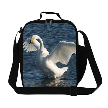 

Fashion Cygnus Kids Lunch Bags 3D Animal Printing Lunch Bags For Working Swan Students Lunchbox Children Picnic Food Bags