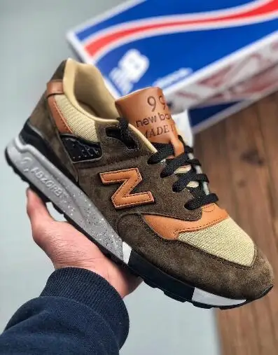 New Balance 998 Ретро Аутентичные мужские/wo мужские кроссовки для бега, классические кроссовки для спорта на открытом воздухе M998xad европейские размеры 36-44 - Цвет: 3