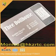 China supplier rose gold metal Invitation cards custom etching business metal card