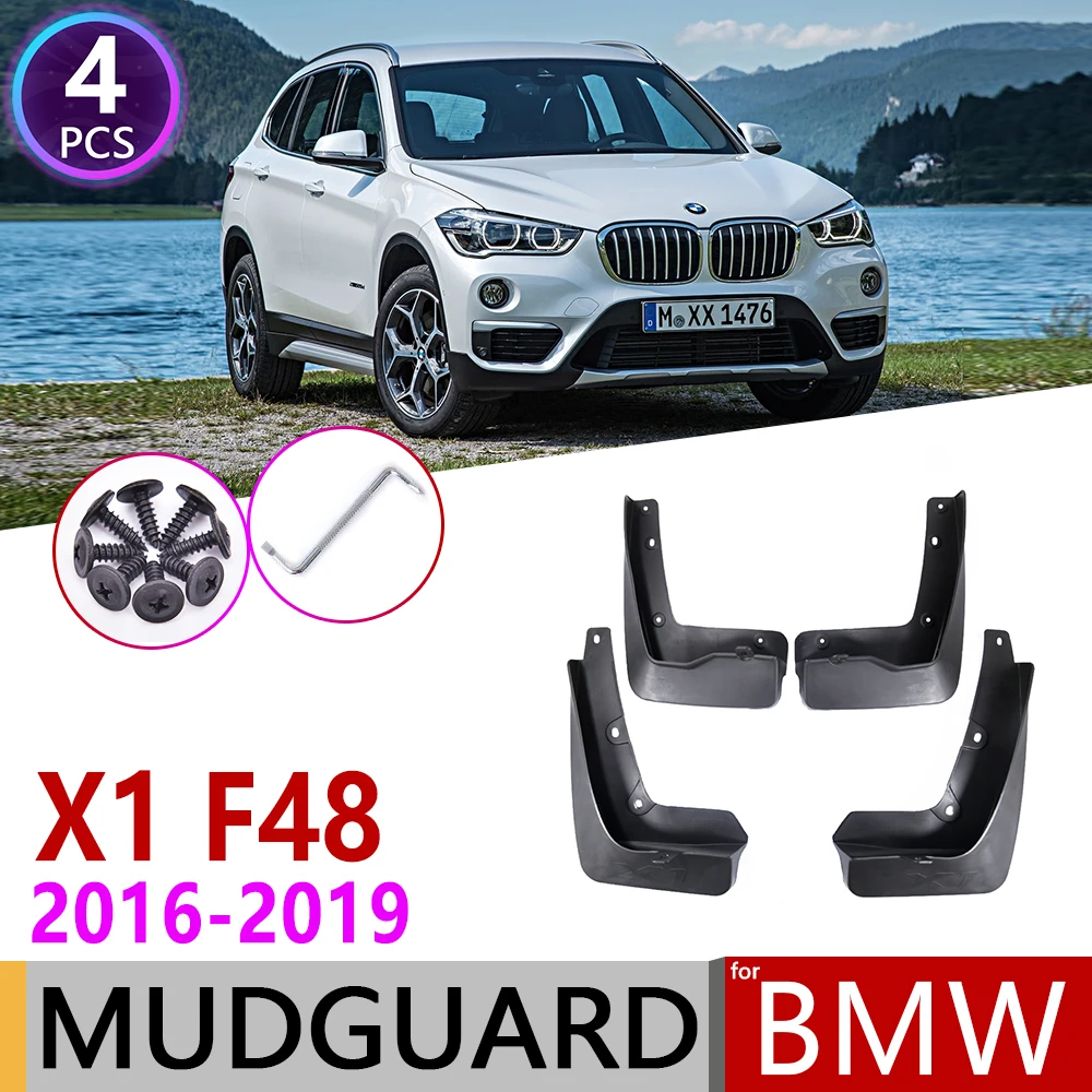 

4 PCS For BMW X1 F48 2016~2019 Front Rear Car Mudguard Fender Mud Guard Flaps Splash Flap Mudguards Accessories 2017 2018