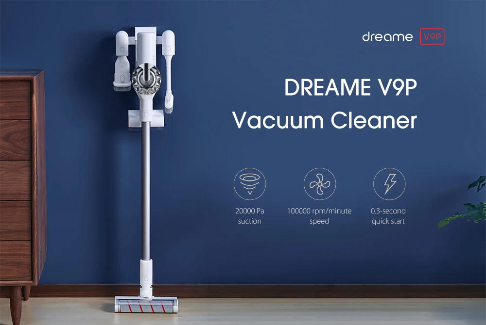 Dreame V9 V9P Handheld Wireless Vacuum Cleaner Portable 20kPa Cyclone  Suction Stick Aspirator Filter Dust Collector Home - AliExpress