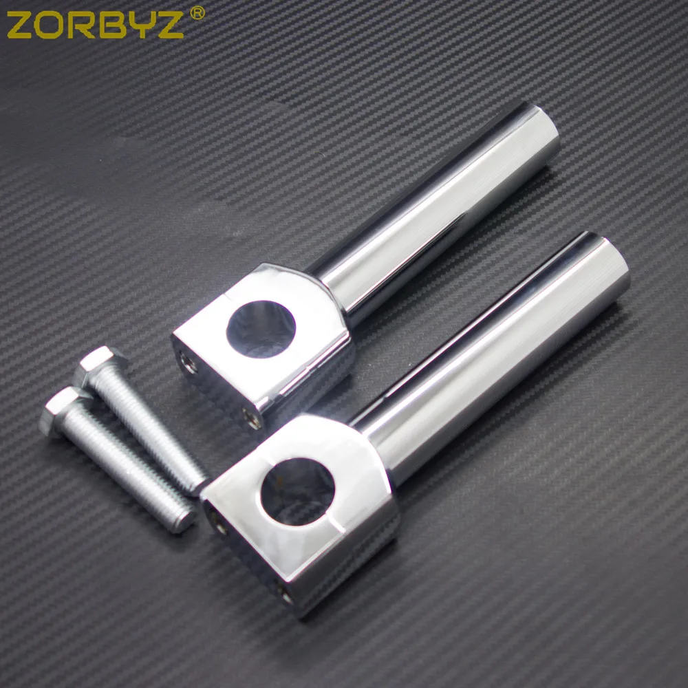 ZORBYZ 1 'ཕ мм хромированный мотоциклетный зажим для руля|Руль велосипеда| |