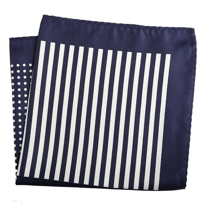 PH136 Pocket Square Портной Смит мужской платок цветочный якорь клетчатый горошек печатных носовой платок из полиэстера бизнес Карманный квадратный 33x33 CM - Цвет: PH136 Pocket Square