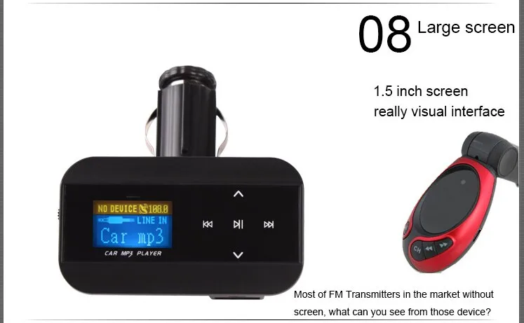 YUANMINGSHI автомобильный fm-трансмиттер с устройство для автомобиля с двумя портами USB для телефона Зарядное устройство с дистанционным управлением Управление Поддержка USB диск карты памяти MP3 плеер