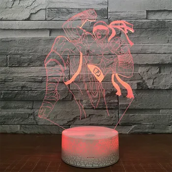 

LOL Lee Sin 3D Lamp LED Remote Control Night Light USB 7 Colors Changing Decorative Table Lamp Novelty Gift Legend Of The Dragon