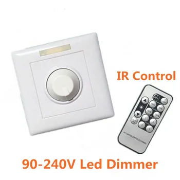 

Infrared 13-Key Triac Dimmer 90-240V Knob PWM Triac LED Dimmer Switch For LED Dimmable Bulb/Spotlight/ Downlights/LED Strip