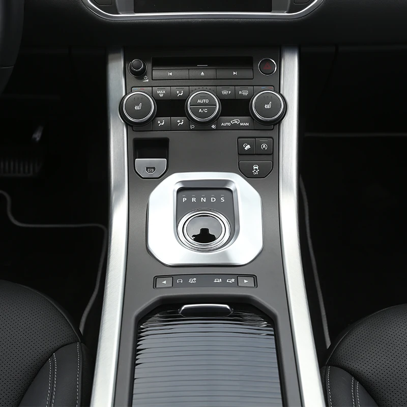 

For Range Rover Evoque Car-Styling ABS Matte Chrome Gear Shift Panel Cover Trim For Land Rover RRE Accessories 2014-2017