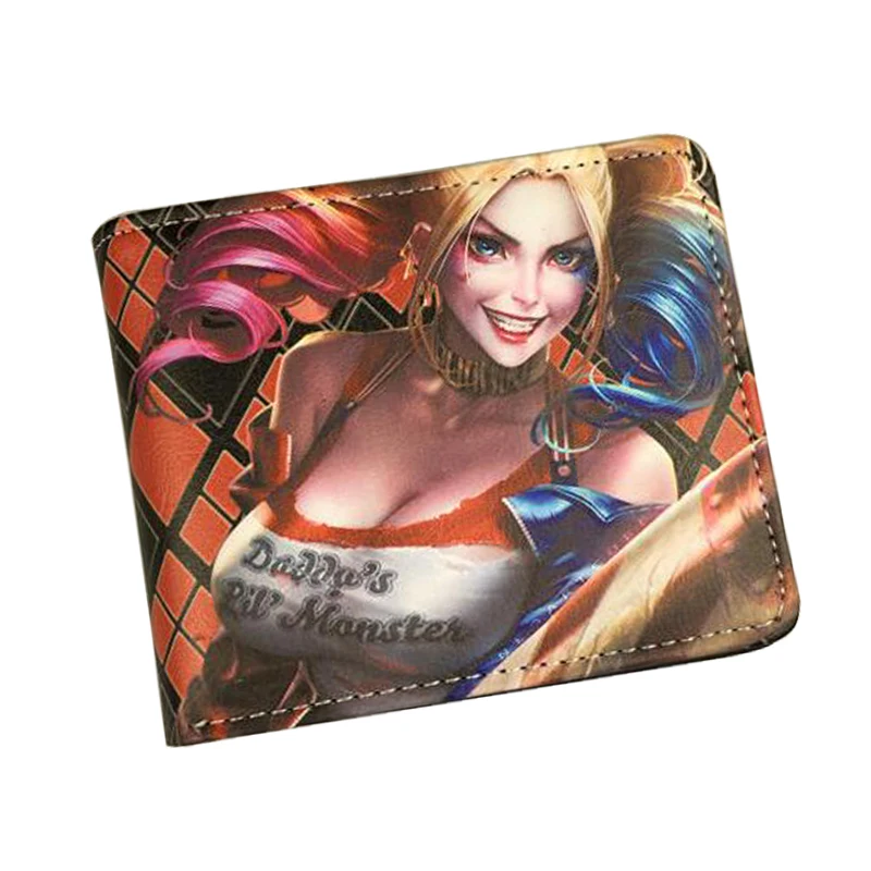 DC Comics Marvel Wallets Movie Suicide Squad Wallet Women Men Student Anime Purse Bag Batman Harley Quinn Wallet For Teenager 