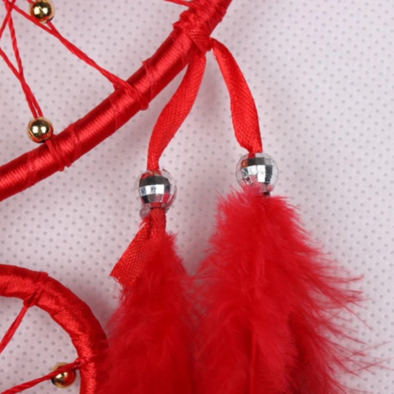 Newest Heart Shaped Dream Catcher Dreamcatcher with Feathers Wall Hanging Home Decor