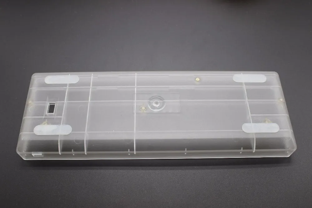 Прозрачный молочно-белый блестящий прозрачный GH60 пластиковый чехол PCB Costar пластина ручной провод для 60% мини Механическая игровая клавиатура