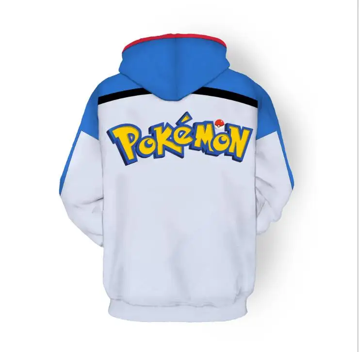 Высокое качество Pokemon Ash Ketchum косплей костюм синяя куртка Ash Ketchum костюмы