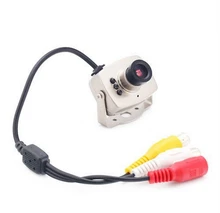 Brand New Mini Wired Audio Mic CCTV Camera Security Color 940nm Night Vision Infrared Video Cam COMS 3.6mm lens