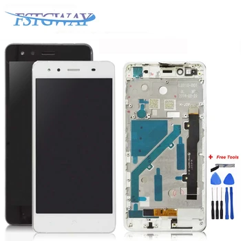 

Black/White For BQ X5 LCD Display+Touch Screen digitizer sensor assembly with frame for BQ Aquaris X5 lcd screen+Tools