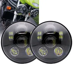 5-3/4 "5,75" круглые прожекторные светодиодные фары, для Triumph speed/Street Triple, Thunderbird, Rocket 3 светодиодный двойные фары