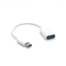 Type-C OTG Кабель-адаптер USB 3,1 type C штекер USB 3,0 A Женский OTG кабель для передачи данных адаптер 16 см GDeals