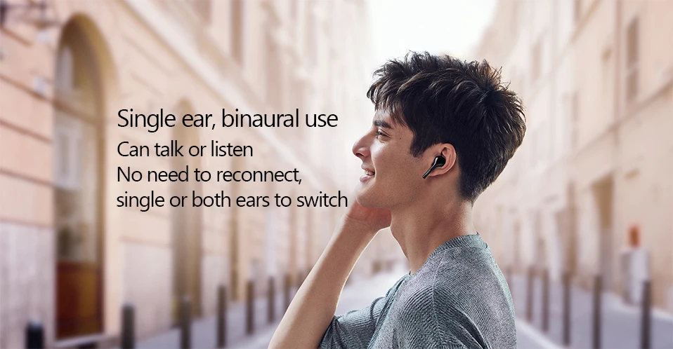Original HUAWEI FreeBuds Wireless Bluetooth Earphone Enjoy with Mic Music Sports Double Click with Charging box IP54 Waterproof (14)
