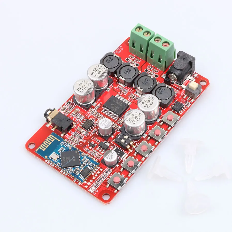 

kebidumei 2017 Top quality TDA7492P 25W+25W Wireless Bluetooth CSR 4.0 Audio Receiver Digital Amplifier Board Part Component