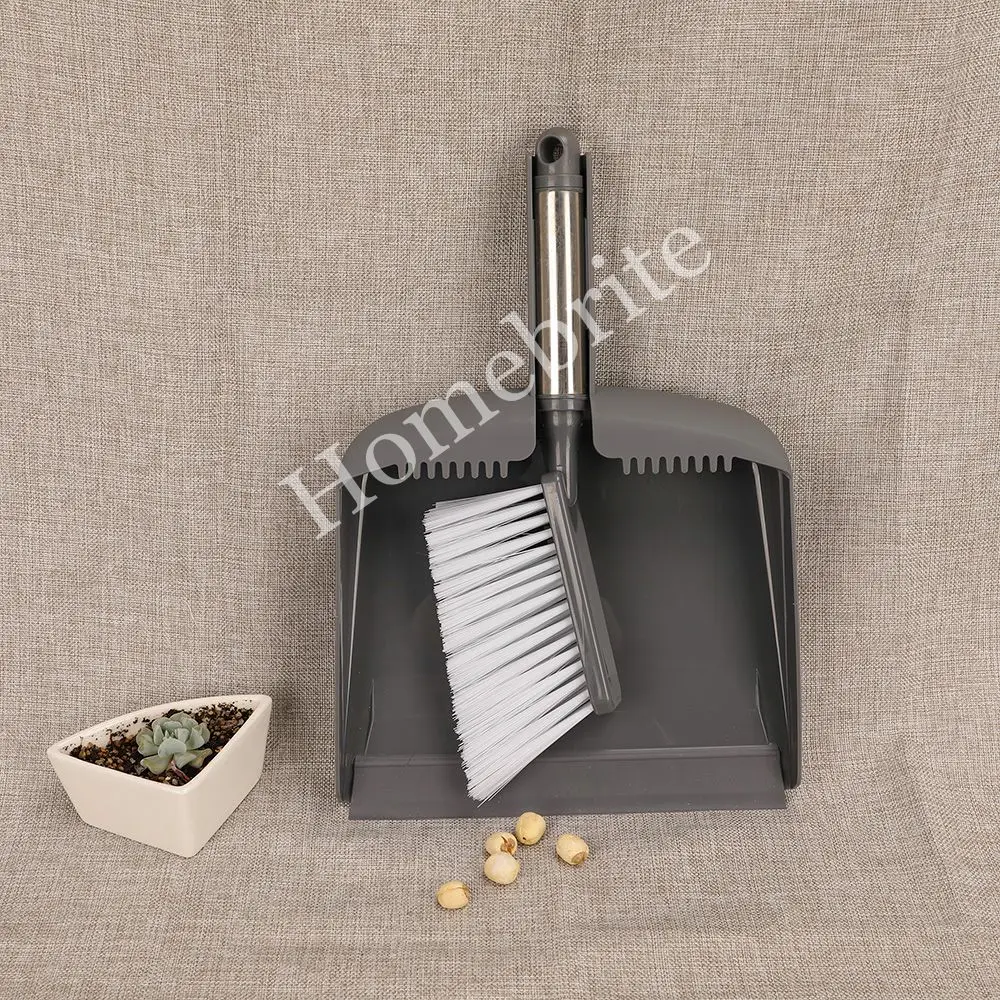 Short Stainless Steel handle Brush&Dustpan Set Broom Brush Tatami Brush
