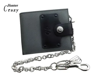 

Mens Boys Caveas Biker Trucker Wallet With A Long Metal Ring Key Chain