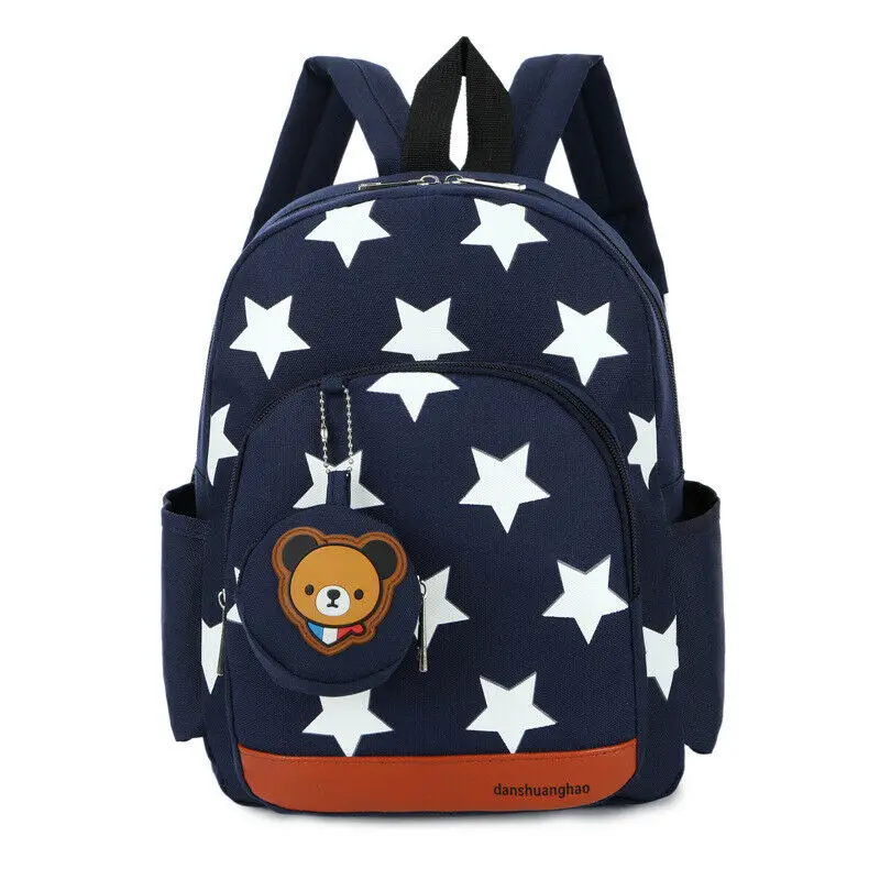 

Stars Printing Nylon Children Backpacks Kids Kindergarten School Bags Backpacks Baby Boys Girls Nursery Toddler Cute Rucksack
