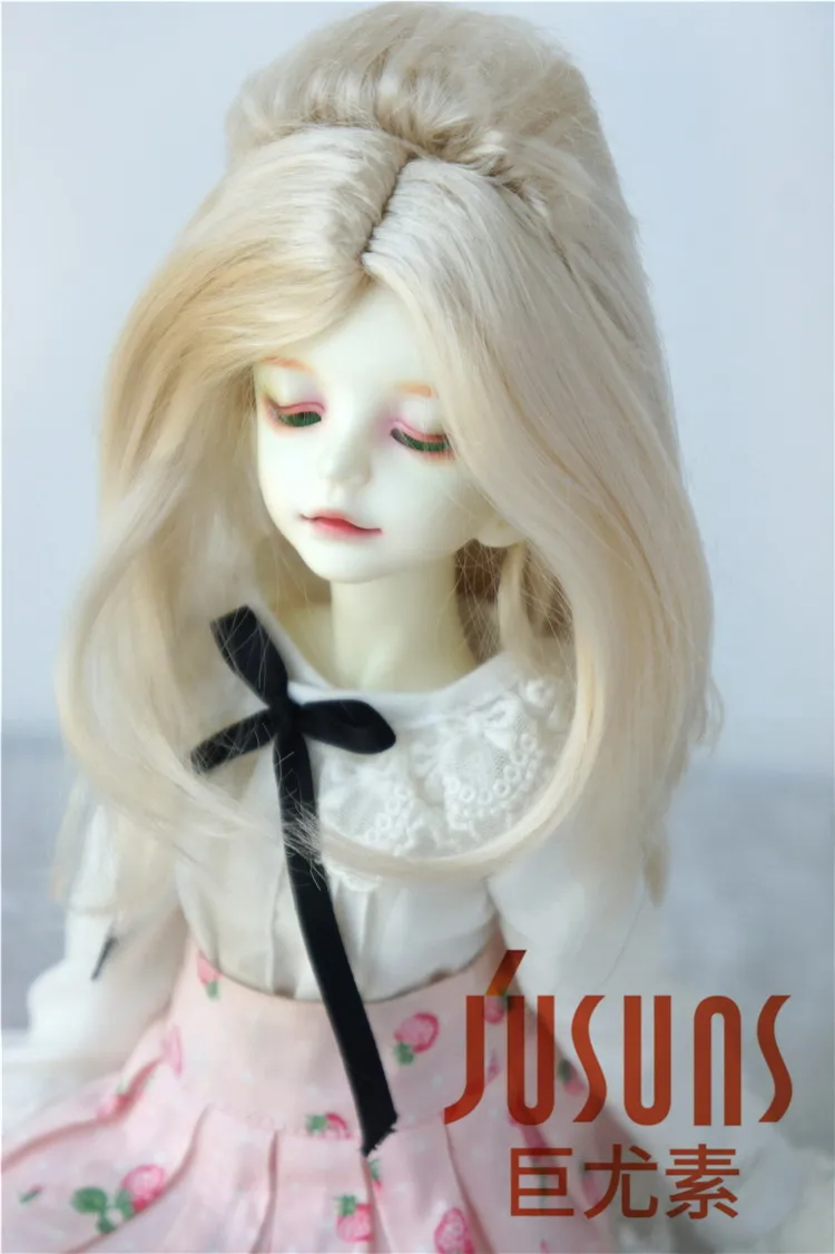 JD091 1/4 Классическая BJD синтетический парик мохера MSD Размеры 7-8 дюймов мягкий синтетический мохер куклы волосы куклы, аксессуары