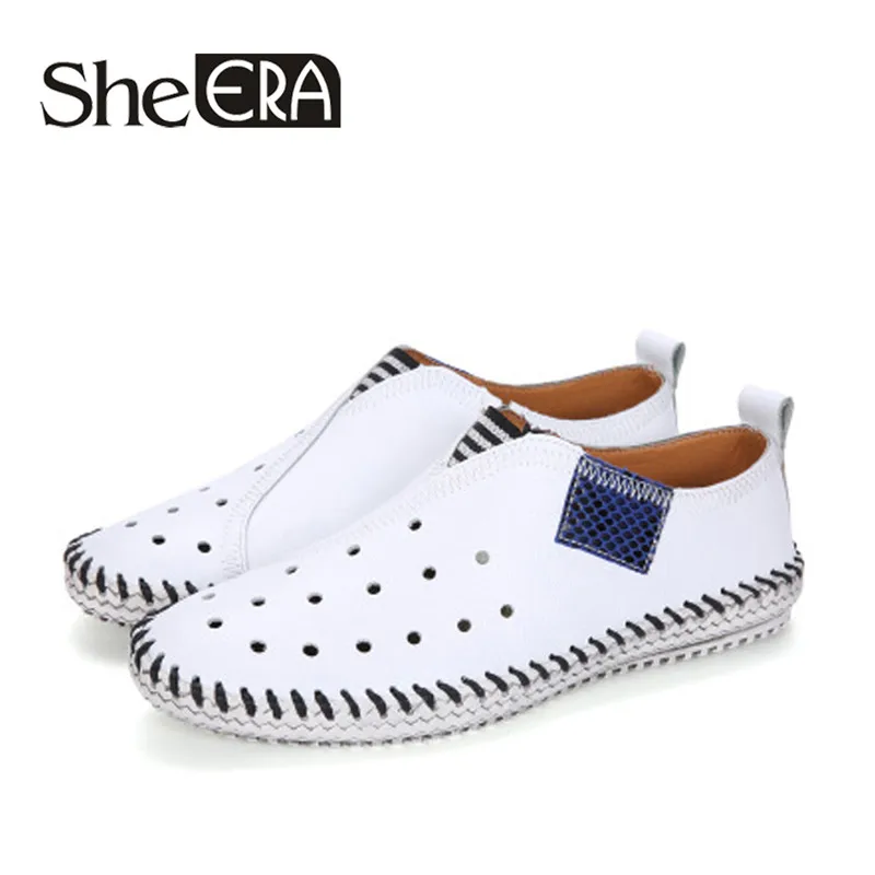 

New Brand Summer Causal Shoes Summ Men Loafers Genuine Leather Moccasins Men Driving Shoes High Quality Flats For Man size 38-43