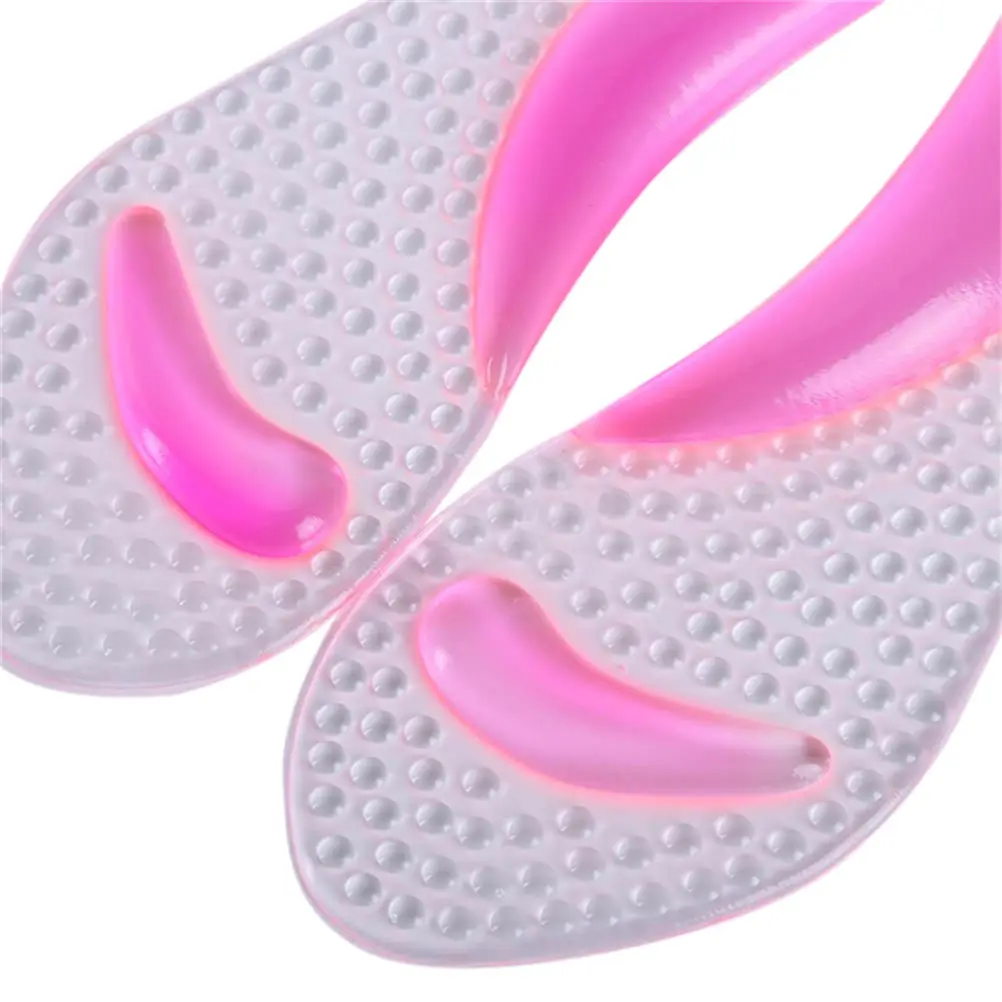 Non-Slip Women Gel 3/4 length Arch Support Anti-slip Massaging Metatarsal Cushion Orthopedic Insoles for High Heels Shoes
