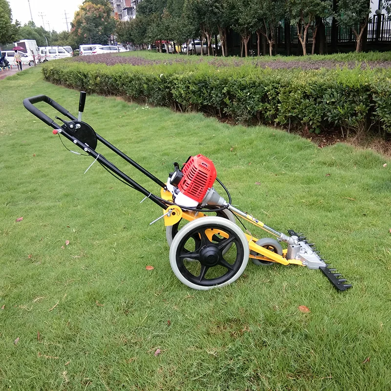 

latest hand-push lawn mower multi-function 2T/4T small petrol mower land reclamation garden agricultural orchard lawn mower