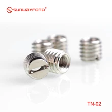 SUNWAYFOTO TN-2* 5 шт. из нержавеющей стали щелевой пост типа 1/" до 3/8" штатив адаптер/втулка