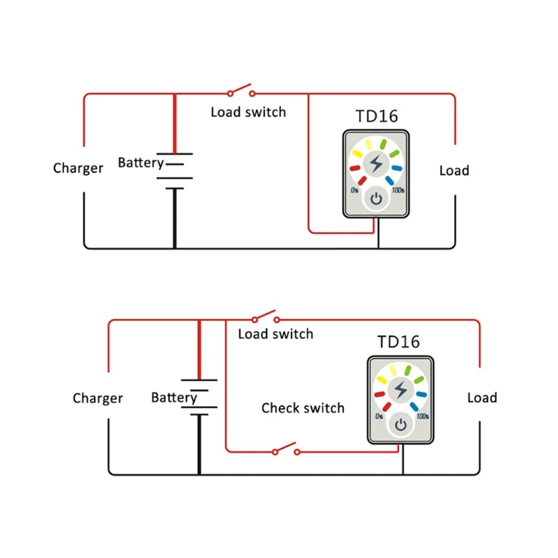 12 V 24 V lcd Автомобильный кислотный свинцовый литиевый индикатор емкости батареи Измеритель ваттметр