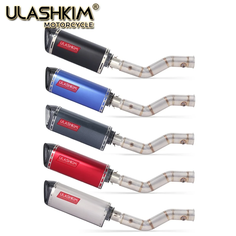 

Motorcycle Exhaust Muffler Escape Full System Middle Link Pipe Slip On For yamaha YZF1000 YZF R1 2009 2010 2011 2012 2013 2014