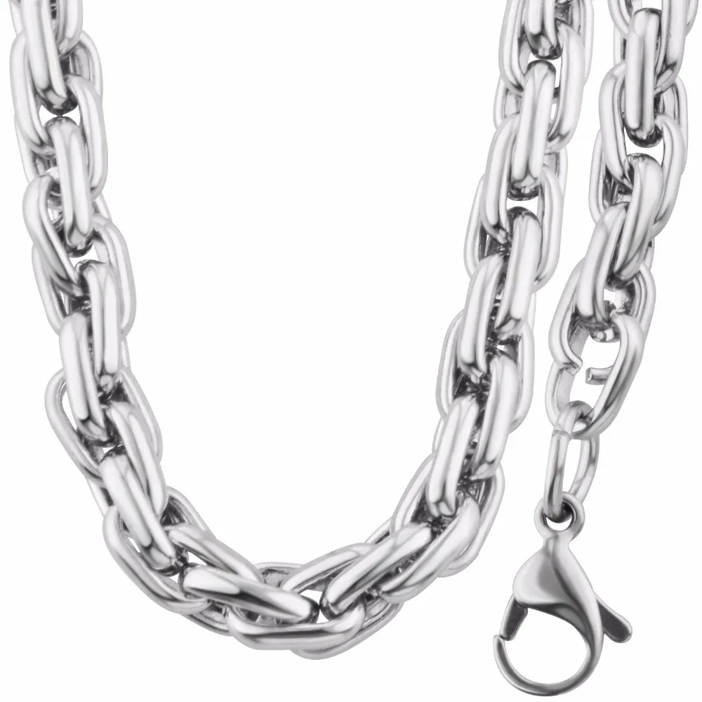 stainless steel chunky necklace