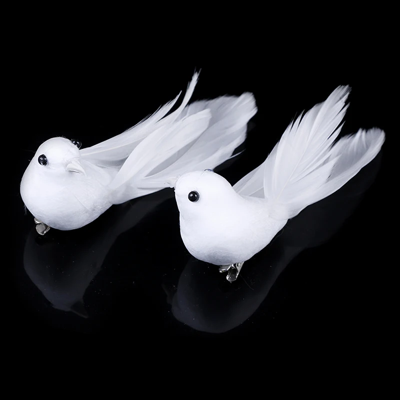 2Pcs Simulation Gardening Fake Birds Decor Wedding Party Wall Hanging Foam Decor 2Pcs Simulation Gardening Fake Birds Decor Wedding Party Wall Hanging Foam Decor