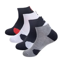 4 пара/лот мужские спортивные носки дышащие впитывающие пот махровые подушки антифрикционные укороченные носки для бега велоспорта